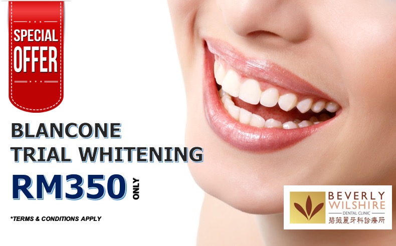 TRIAL WHITENING USING BLANCONE @ RM350 ONLY